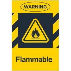 Flammable, 24"x36"