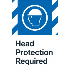 Head Protection Required, 24"x36"