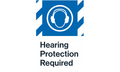 Hearing Protection Required, 24"x36"
