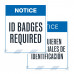 ID Badges Required, 36"x42"