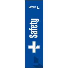 Layton MC Tall Signs, 24"x90" - SAFETY (SLC1)