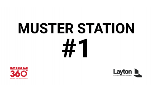 Muster Station #1 Sign