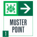 Muster Point Right Arrow, 36"x42"