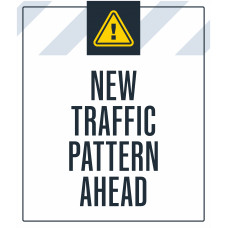 New Traffic Pattern Ahead, 36"x42"