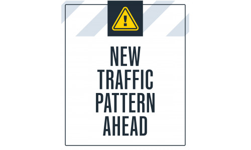 New Traffic Pattern Ahead, 36"x42"