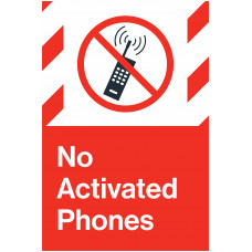 No Activated Phones, 24"x36"