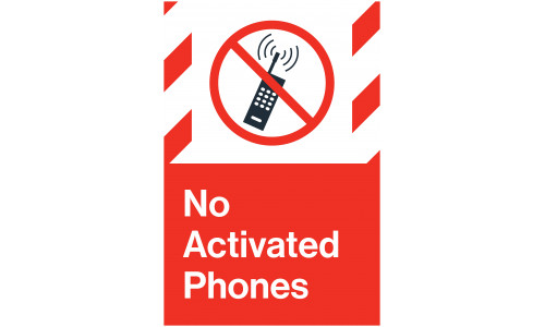 No Activated Phones, 24"x36"