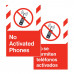 No Activated Phones, 24"x36"