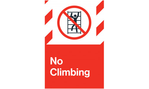 No Climbing, 24"x36"
