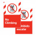 No Climbing, 24"x36"