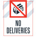 No Deliveries, 36"x42"