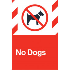 No Dogs, 24"x36"