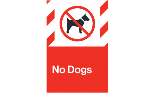 No Dogs, 24"x36"
