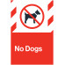 No Dogs, 24"x36"