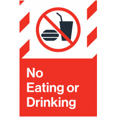 No Eating or Drinking, 24"x36"