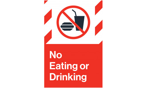 No Eating or Drinking, 24"x36"