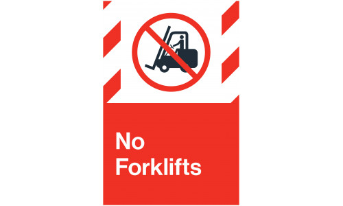No Forklifts, 24"x36"