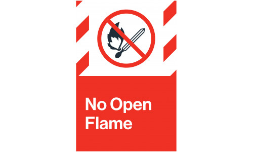 No Open Flame, 24"x36"