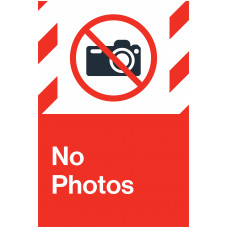 No Photos, 24"x36"