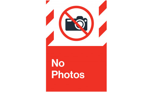 No Photos, 24"x36"