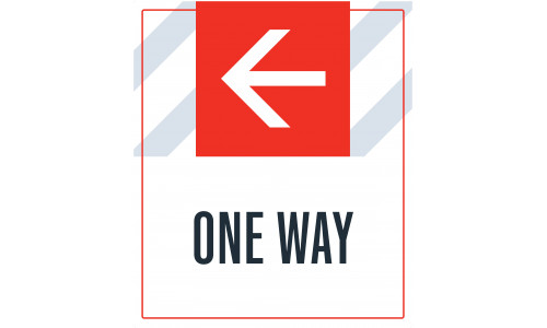 One Way Left Arrow, 36"x42"