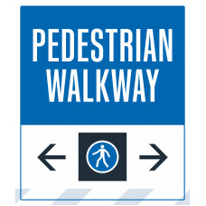 Pedestrian Walkway Double Arrows, 36"x42"
