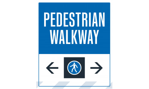 Pedestrian Walkway Double Arrows, 36"x42"