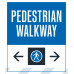 Pedestrian Walkway Double Arrows, 36"x42"