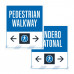 Pedestrian Walkway Double Arrows, 36"x42"