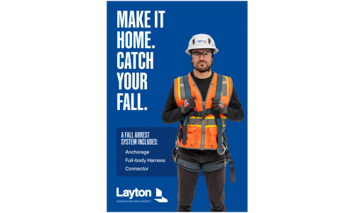 Fall Safety - Catch Your Fall (24" x 36" sign) Fall Safety - Catch Your Fall (24" x 36" sign)