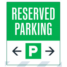 Reserved Parking Double Arrows, 36"x42"