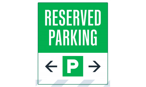 Reserved Parking Double Arrows, 36"x42"