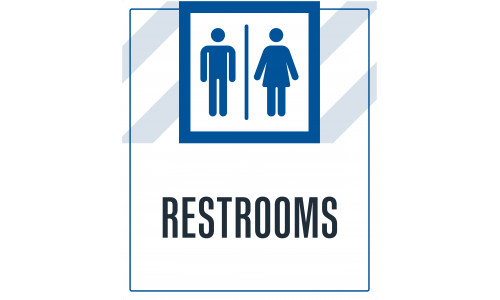 Restrooms, 36"x42"