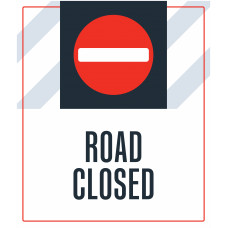 Road Closed, 36"x42"