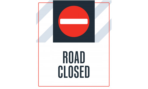 Road Closed, 36"x42"