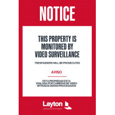 This Property is Monitored-Video Surveillance 