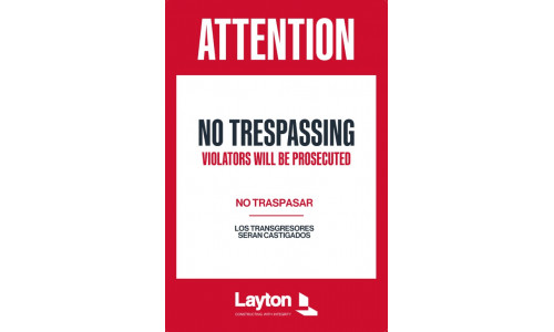 No Trespassing