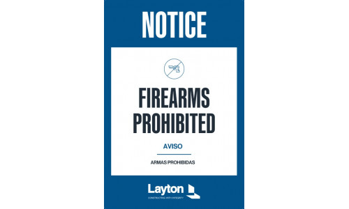 Firearms Prohibited