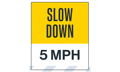 Slow Down 5 MPH, 36"x42"