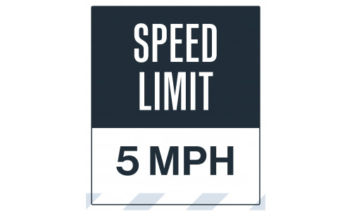Speed Limit 5 MPH, 36"x42"