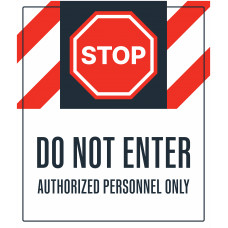 Stop Do Not Enter, 36"x42"