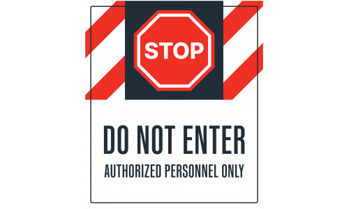 Stop Do Not Enter, 36"x42"