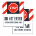 Stop Do Not Enter, 36"x42"