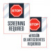 Stop Screening Required, 36"x42"