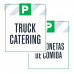 Truck Catering Parking, 36"x42"