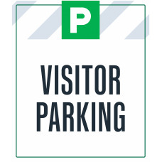 Visitor Parking, 36"x42"