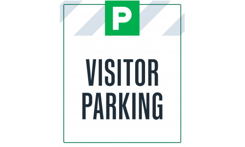 Visitor Parking, 36"x42"