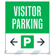 Visitor Parking Double Arrows, 36"x42"