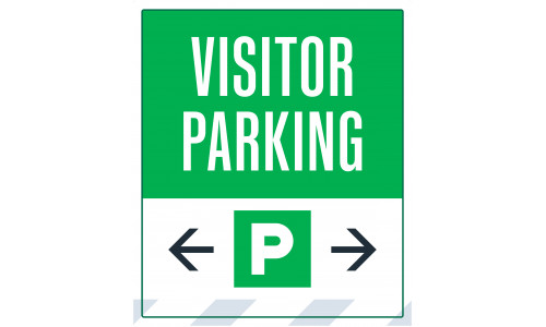 Visitor Parking Double Arrows, 36"x42"