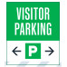 Visitor Parking Double Arrows, 36"x42"